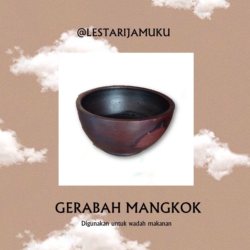 

Mangkok Gerabah Tanah Liat asli Klaten