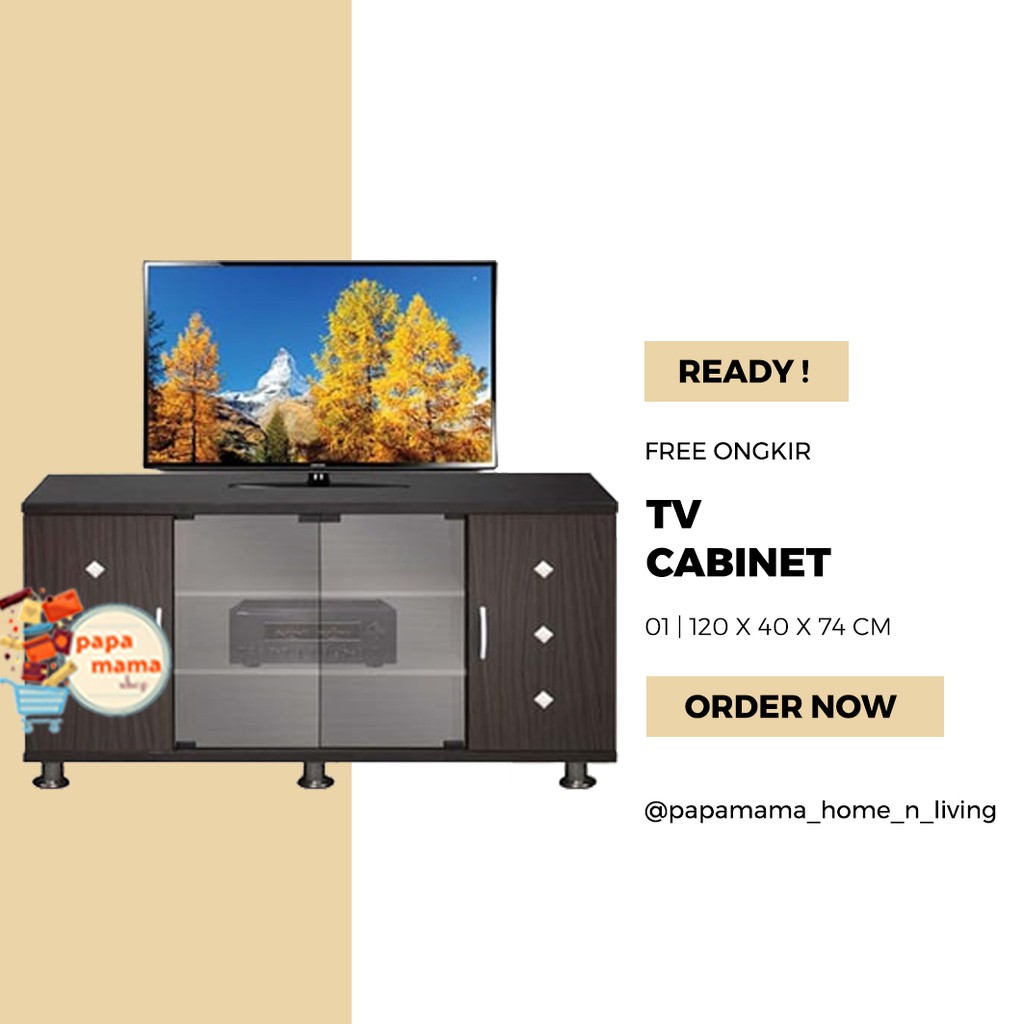 Buffet TV Murah - Meja TV Cantik - Lemari TV Minimalis TB 01 - Bufffet TV - Medan