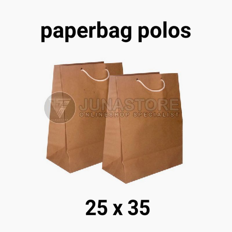 

PAPER BAG COKLAT POLOS 25 x 35