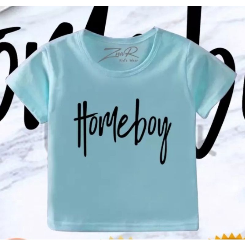 Baju bayi atasan kaos bayi usia 3-9 bulan-8 Biru Homeboy