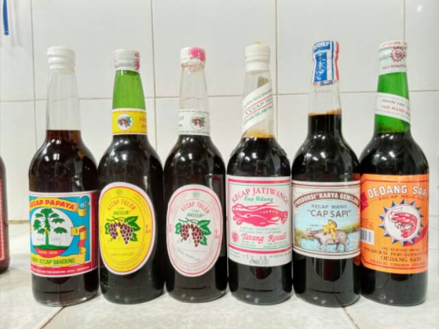 

Kecap udang sari oedang sari manis sedang botol besar 600 ml label oranye