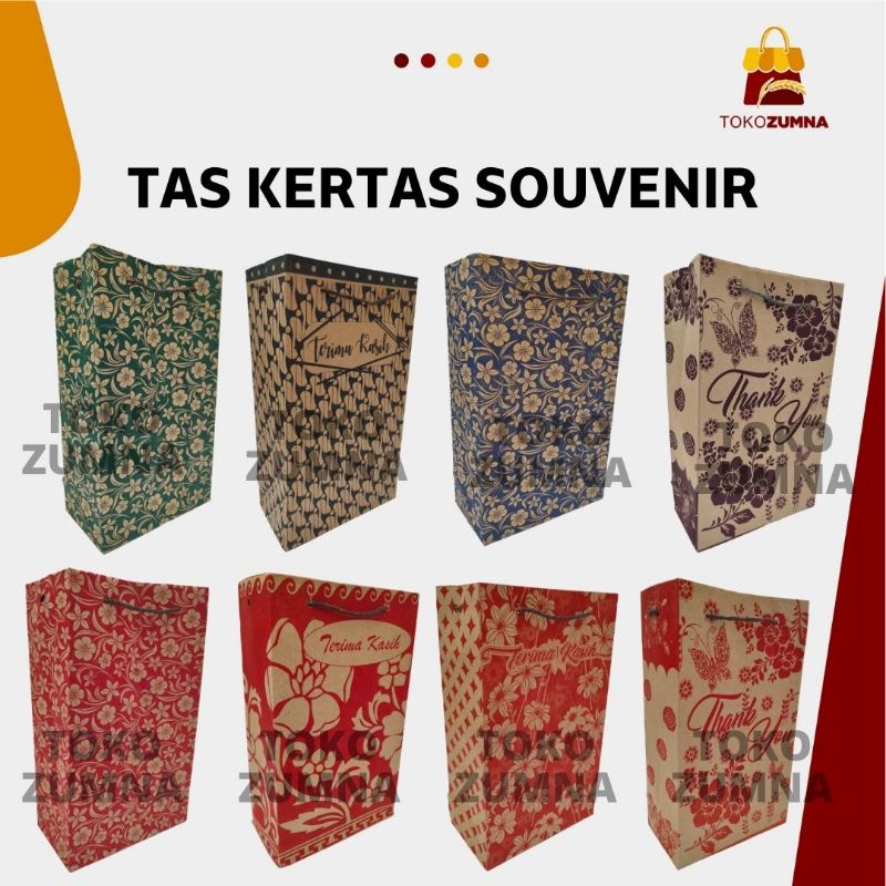 

Tas Kertas Souvenir Hajatan / Paper Bag Hajatan / Paper Bag Coklat Wafer Terima Kasih