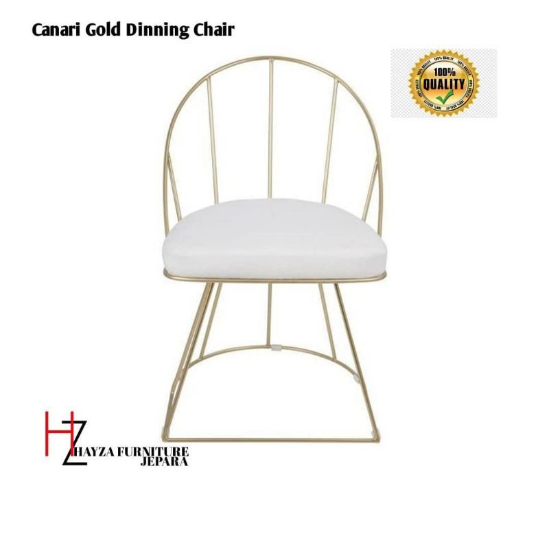 hayzafurniturejepara kursi cafe besi gold kursi makan besi