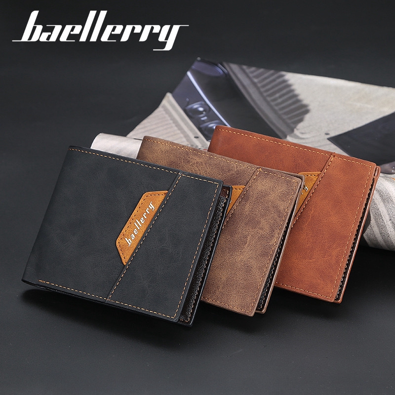 BAELLERRY DR039 Dompet Lipat Kulit Pria WK-SBY