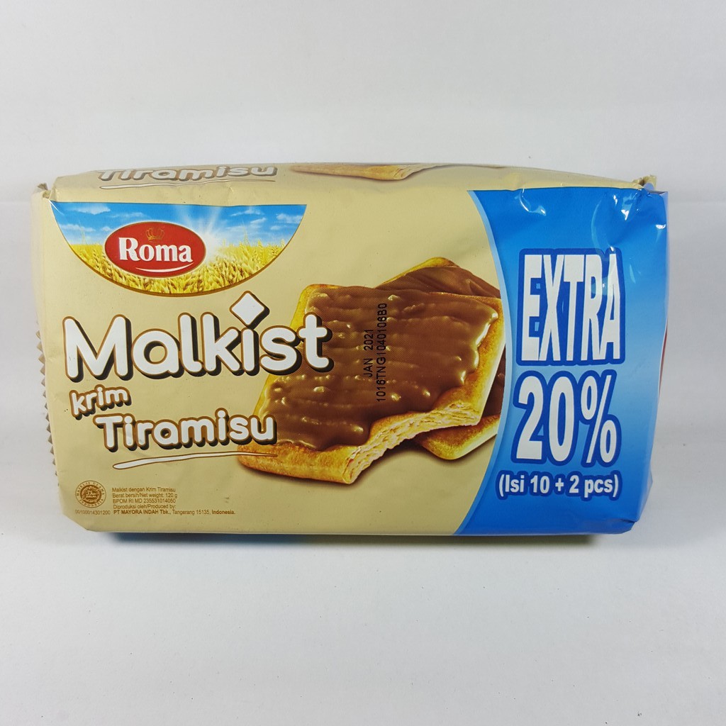 

Roma Malkist Tiramisu 120Gr