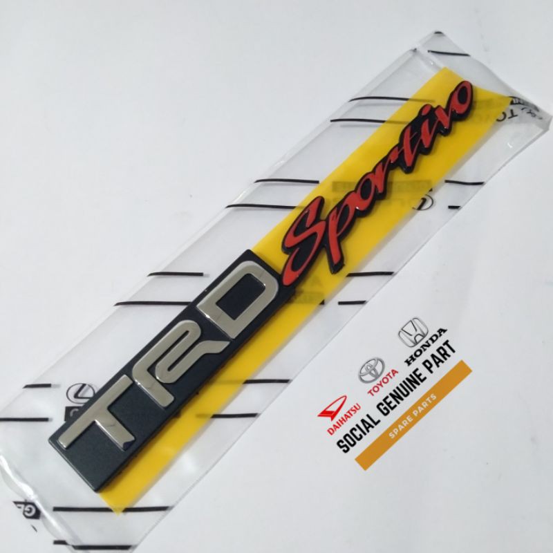 logo emblem bagasi Trd Sportivo original