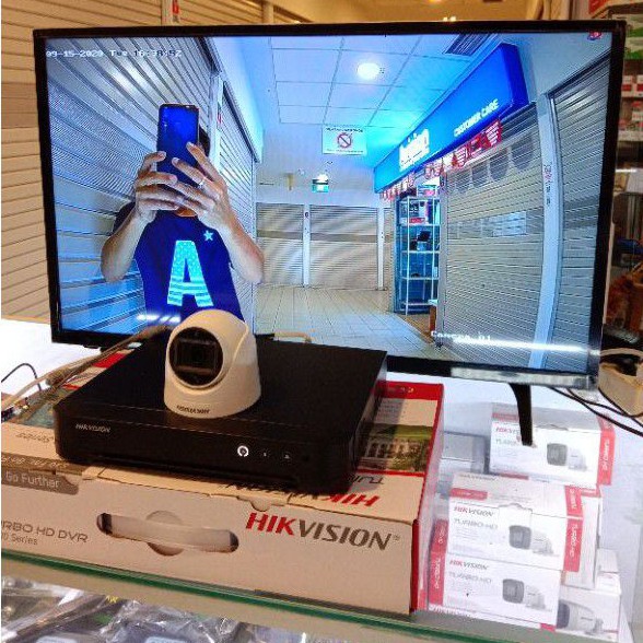 PAKET CCTV HIKVISION 4 CHANNEL 2 KAMERA 2MP 1080P KOMPLIT TINGGAL PASANG