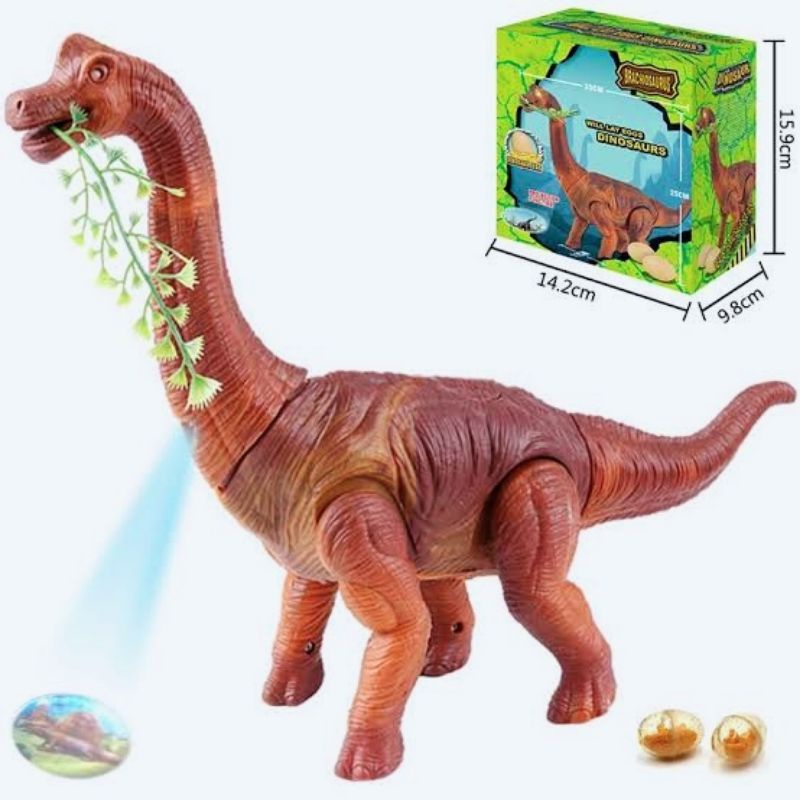 Mainan Dinosaur Bertelor Gigit Daun size 27cm x 33cm