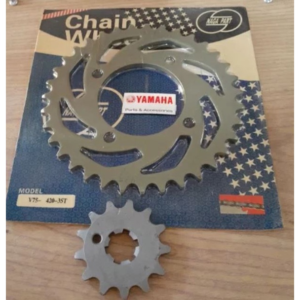 Ger Gear Gir Depan Belakang Set Yamaha V80 V75 V80ss Robot L2 L2g L2sn NOS