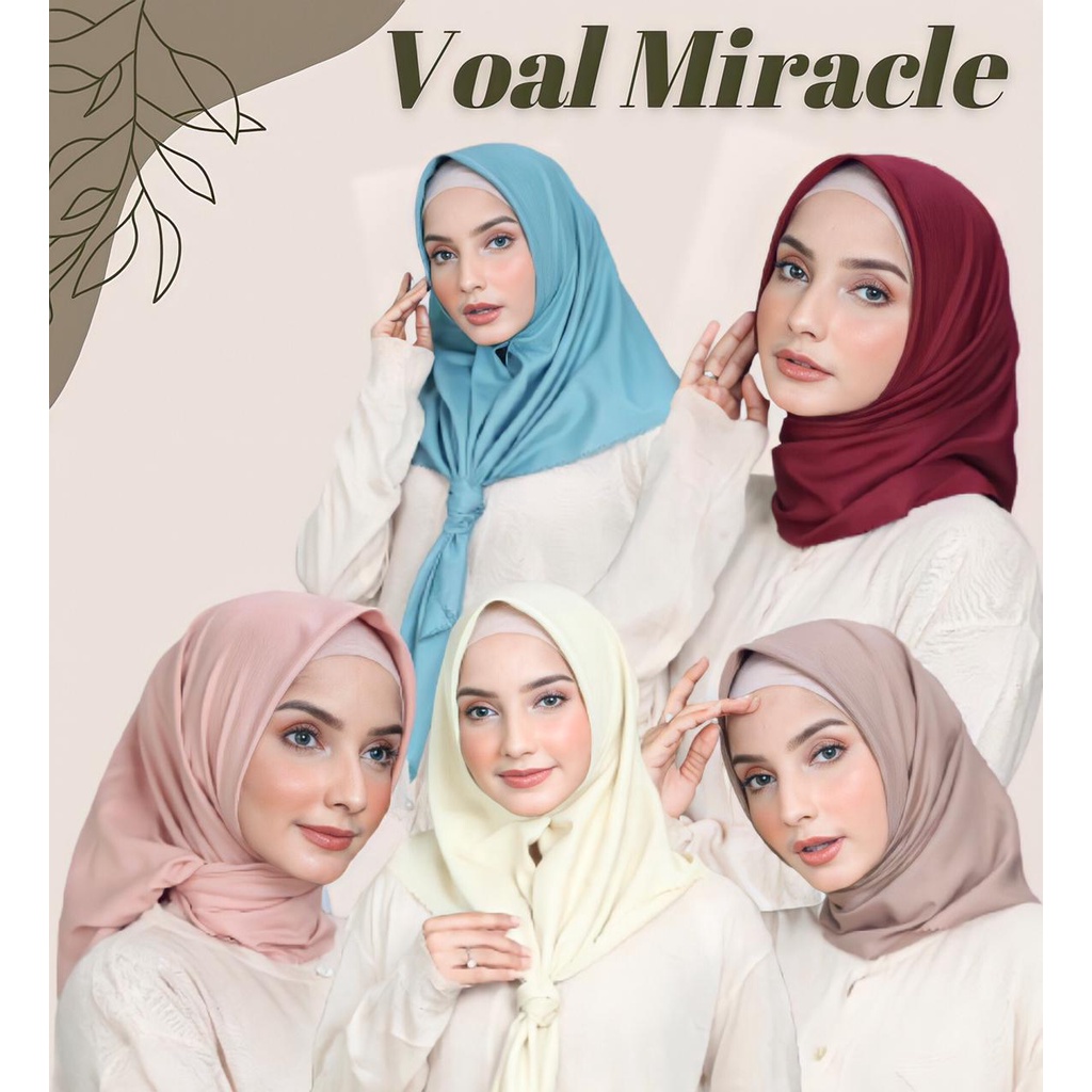 Jilbab Segi Empat Voal Miracle