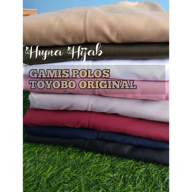 [HUSNA COLLECTION] Gamis Polos Elhusna TOYOBO PREMIUM / GAMIS TOYOBO