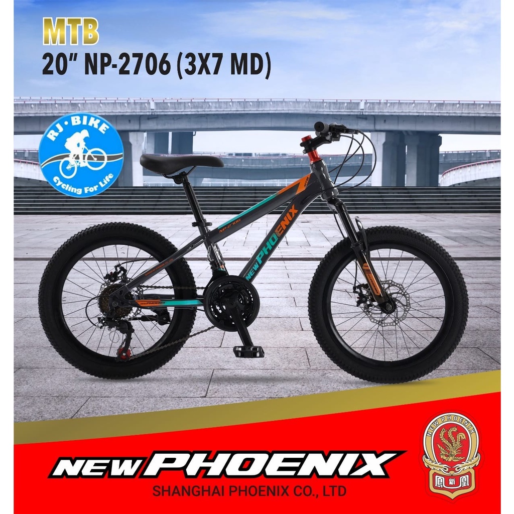 SEPEDA GUNUNG ANAK 20 INCH NEW PHOENIX NP 2706 3X7SPEED MD