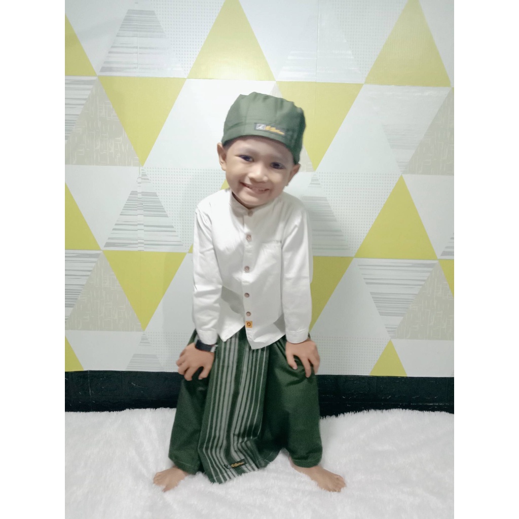 Sarung Anak Laki-laki Wadimor Instan set Peci