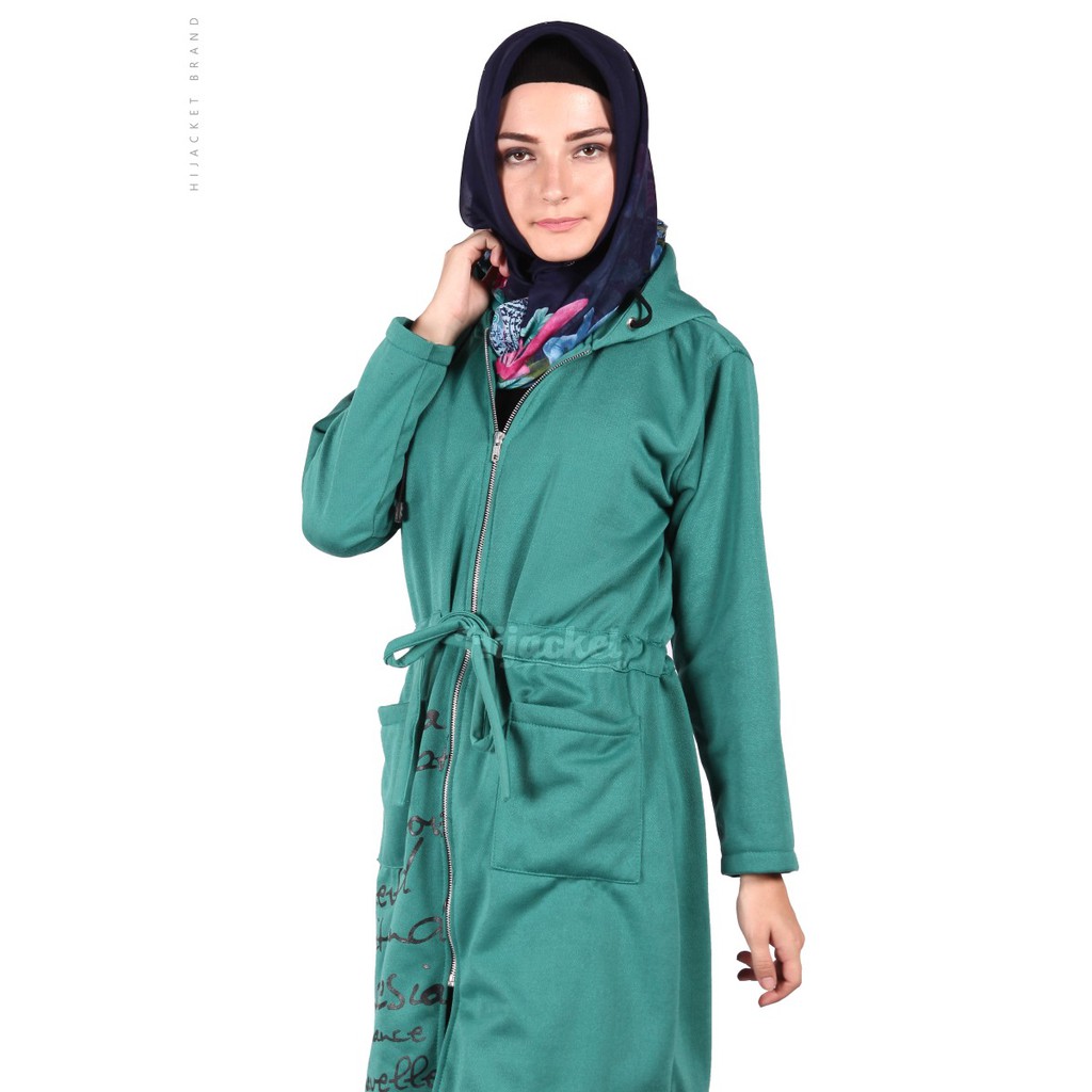 Jaket Hijacket Urbanashion - HJ UB TURQUOISE