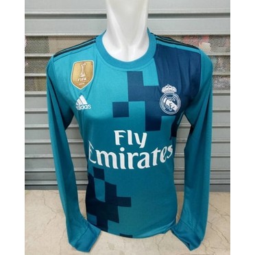 JERSEY REAL MADRID 3RD LONG SLEEVE 2017/2018 GRADE ORI