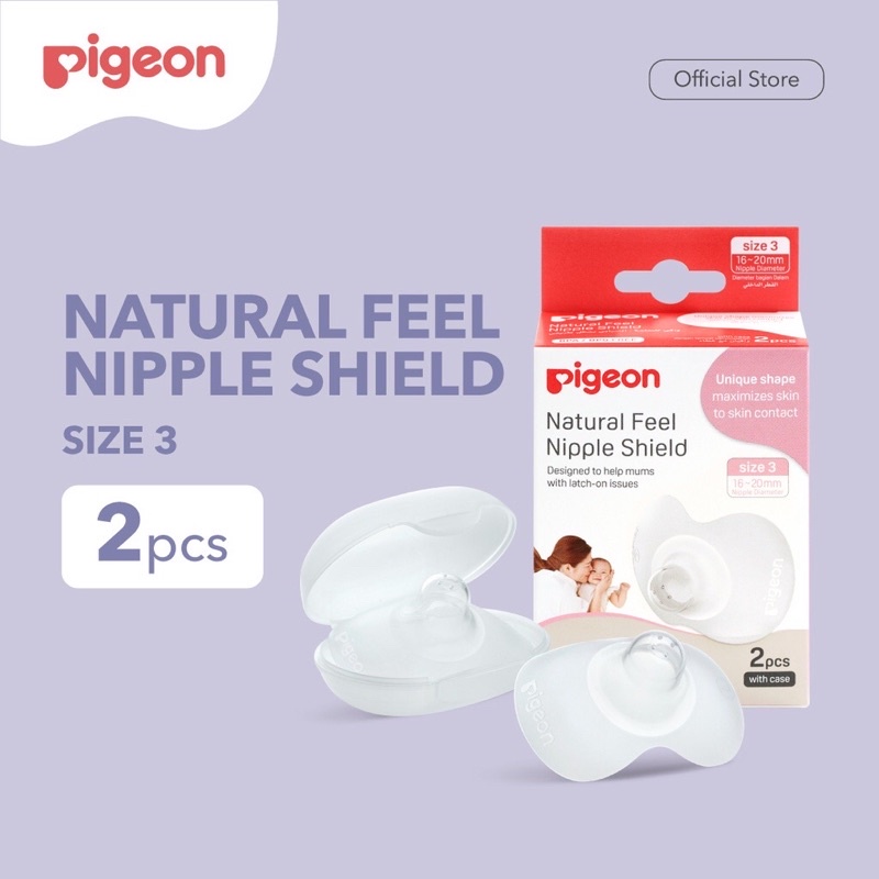 PIGEON NATURAL FEEL NIPPLE SHIELD SIZE 3