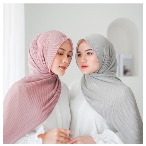 JILBAB PASHMINA PLISKET LIDI FULL PREMIUM BAHAN CERUTY BABYDOLL TANPA GARIS TENGAH PART 1