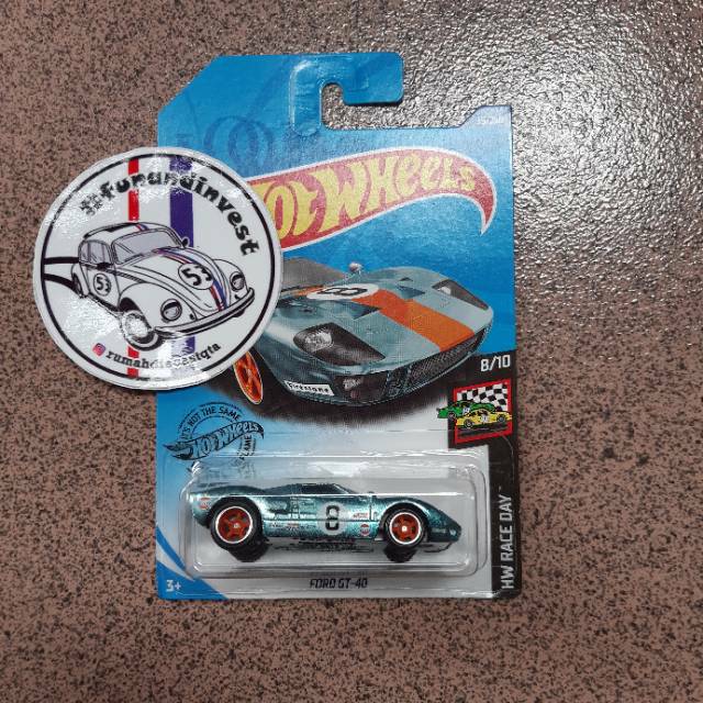 Hot Wheels Super Treasure Hunt TH$ Ford GT-40 Gulf Rare Item