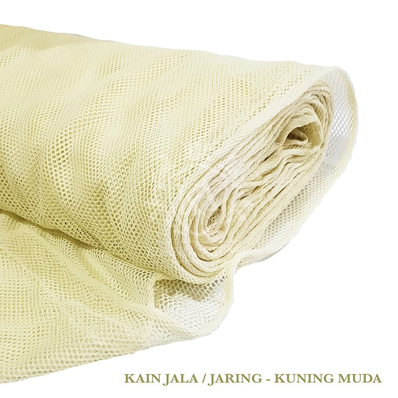 Kain Jala Net Jaring per 45cmx160cm Bahan Tas Gendongan Bayi Jaket Tebal Kualitas Premium