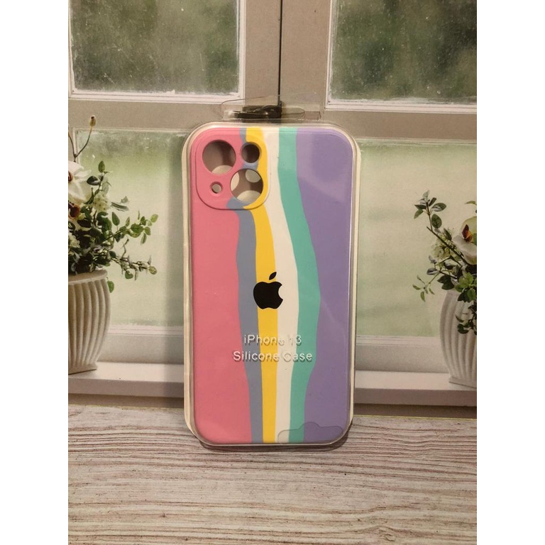 CASE IPHONE 13 SILIKON CASE NEW RAINBOW COVER IPHONE 13