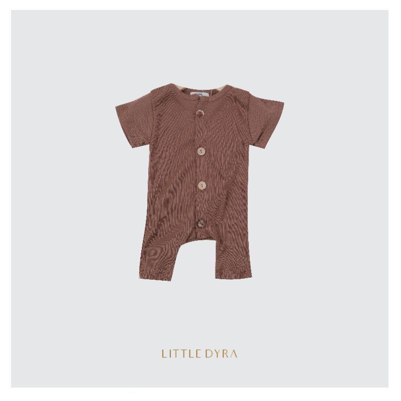 LITTLEDYRA ROMPER DYRA ROMPER SEGIEMPAT ANAK BAYI 0-3 TAHUN-LATTE / LITTLEDYRA