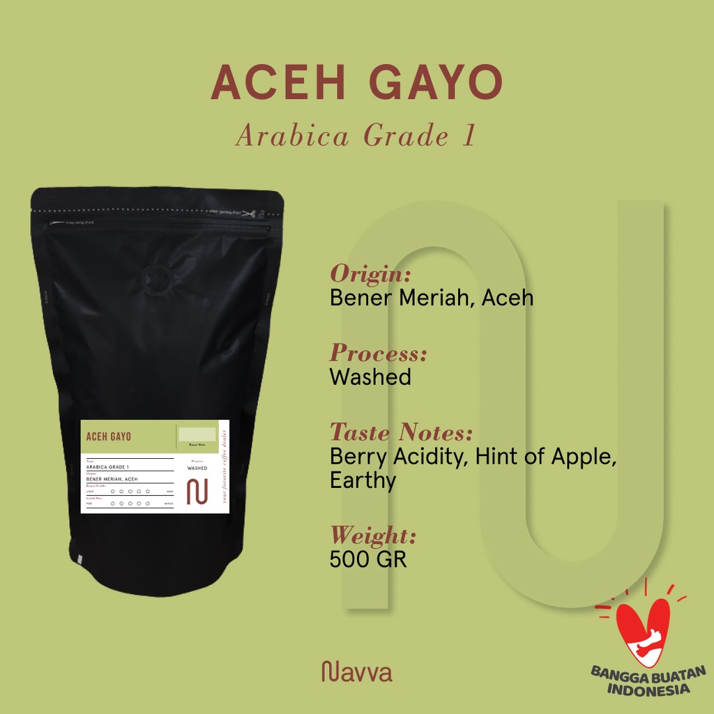 

Biji Kopi / Coffee Beans Premium 100% Arabica Aceh Gayo 500 Gram