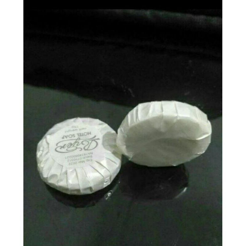 SABUN HOTEL RODA BULAT PADAT 20 GRAM KEMASAN PLASTIK