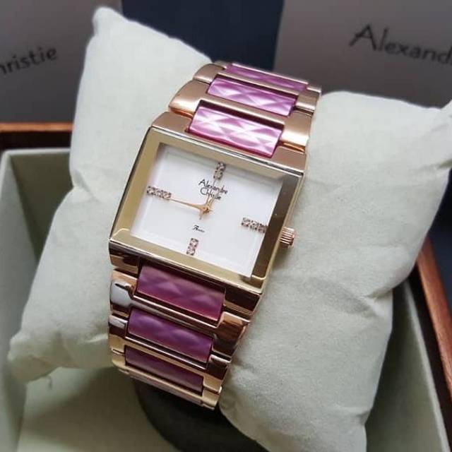 JAM TANGAN ALEXANDRE CHRISTIE AC2612 PINK ORIGINAL