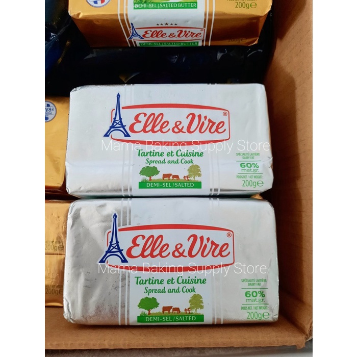 

elle & vire elle and vire mentega salted spread and cook butter 200 gr tokomaju1625