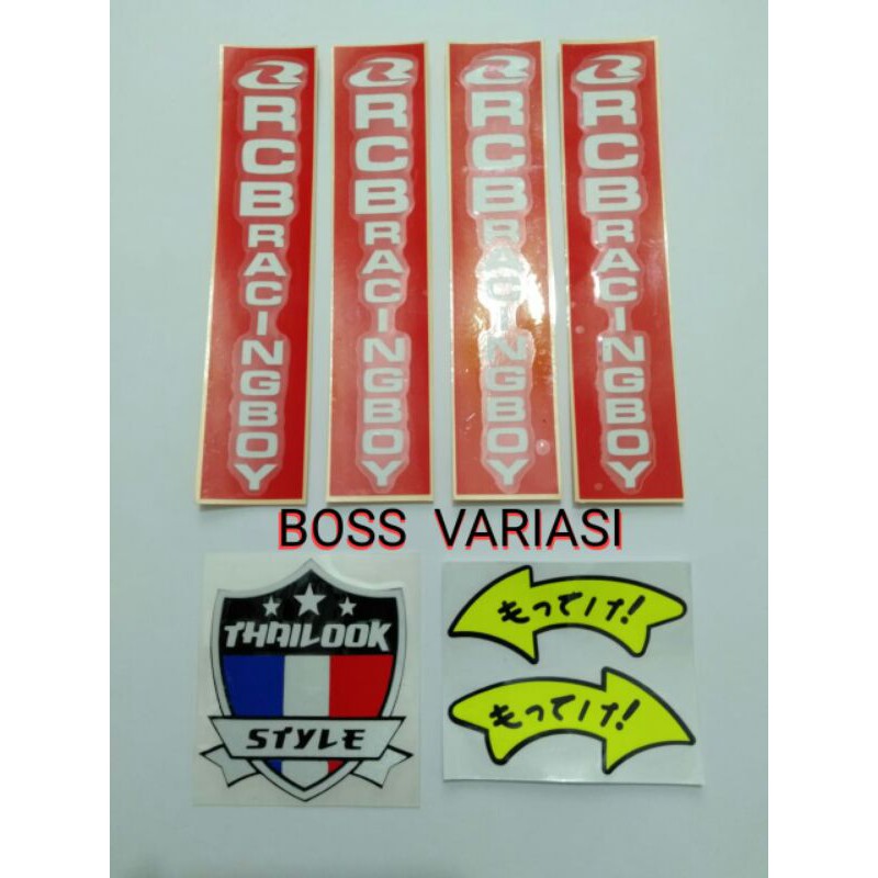 Stiker Shok Depan Racing Boy Thailook Panah
