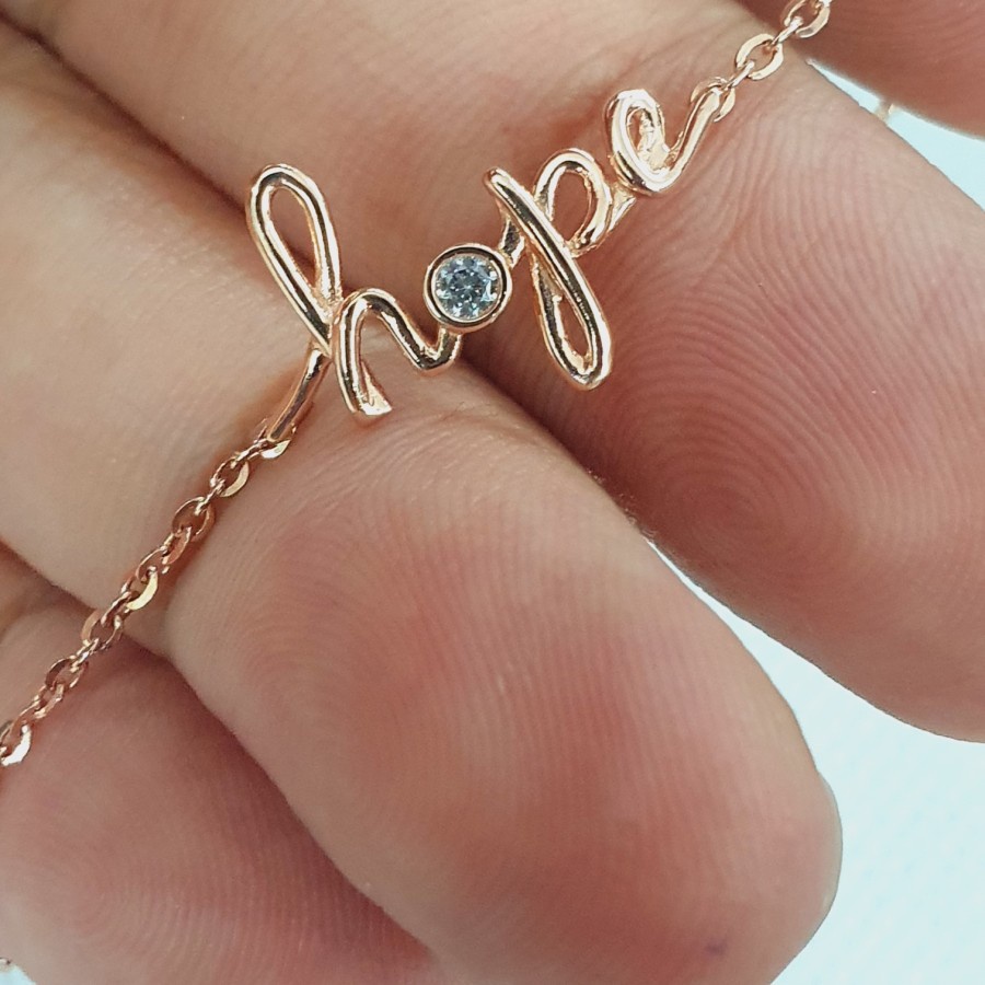 gelang serut model hope variasi putih emas 75 % 750 75% 17k