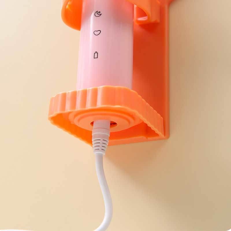 Kamar Mandi Sederhana Bebas Paku Hemat Ruang Perekat Diri Gaya Mahkota Sikat Gigi Elektrik Penyimpanan Kait Rumah Kreatif Mulus Hiasan Dinding Smiley Toothbrush Holder