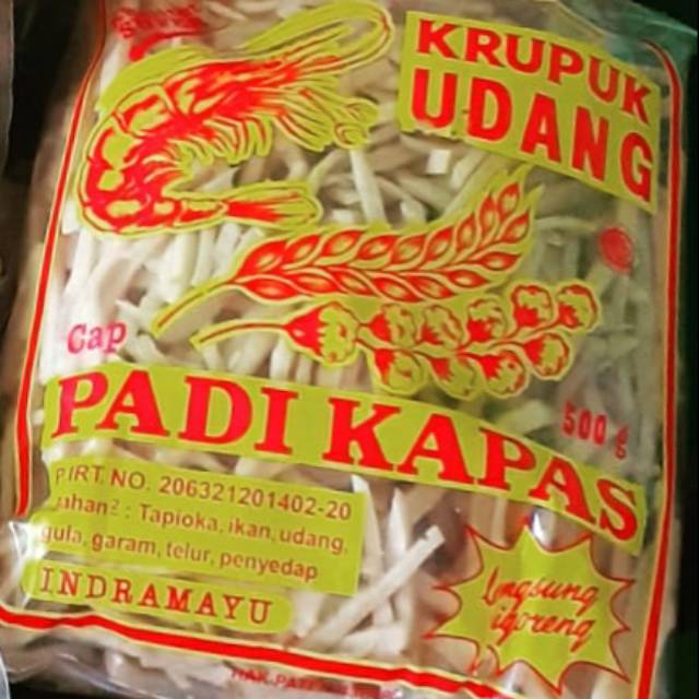 

Kerupuk udang stik/seblak padi kapas