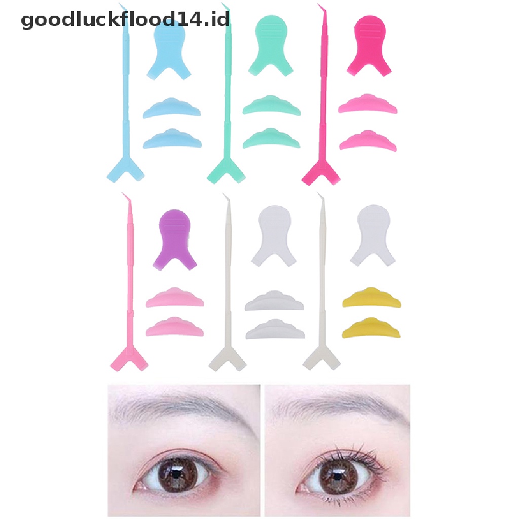 [OOID] Eyelash Lifting Kit Accessories Silicone Perm Pads Y Shape Brush Perming Sticks ID