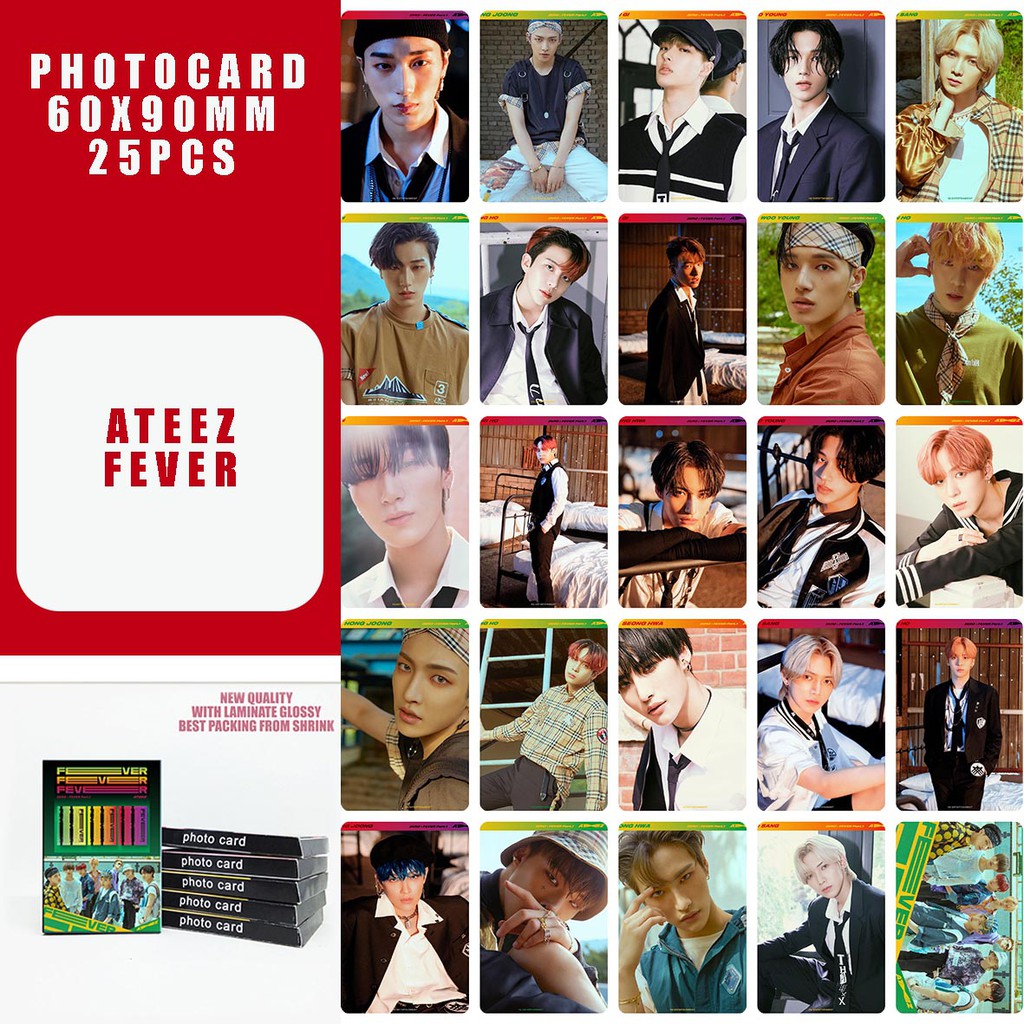 Photocard ateez  1pack isi 25pcs