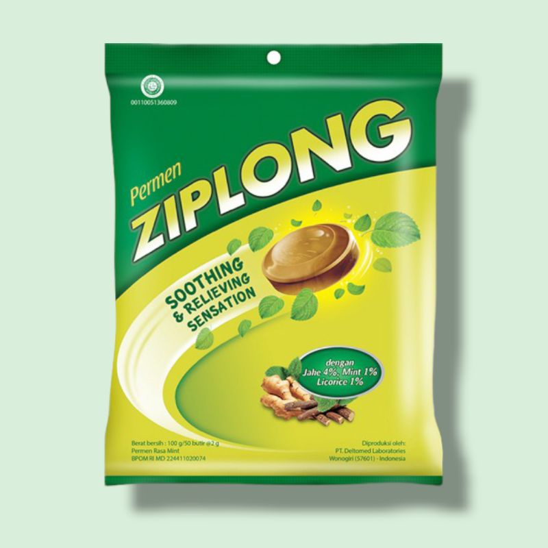 

PERMEN ZIPLONG Mint 100g/50pcs