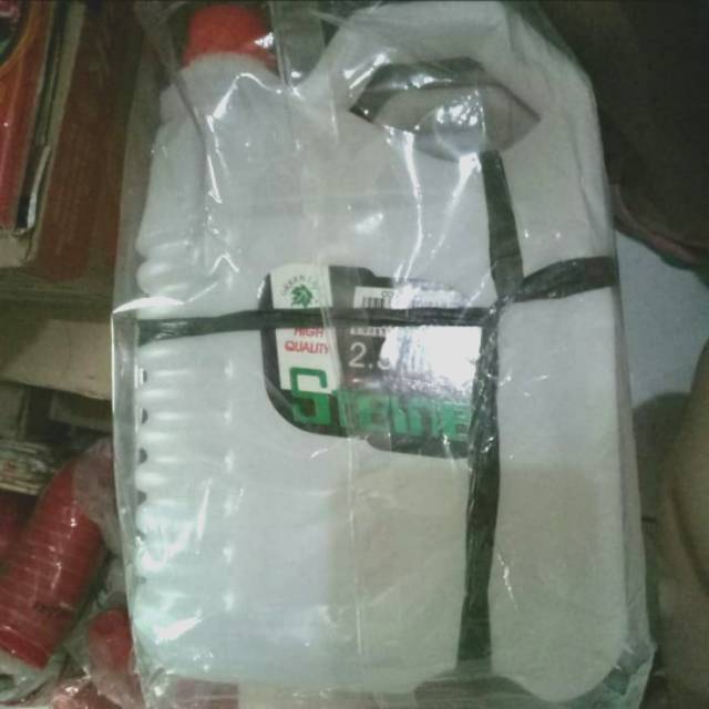 (Isi 6 Bh) JERIGEN AIR 2.5 LITER GREEN LEAF 0203 / TEMPAT PENYIMPANAN Desinfektan Kimia