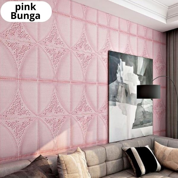 Wallpaper 3D Foam Dekorasi Dinding Kamar Rumah motif Bunga  wallfoam sticker U96 / U137 / U134 / U135 / U136