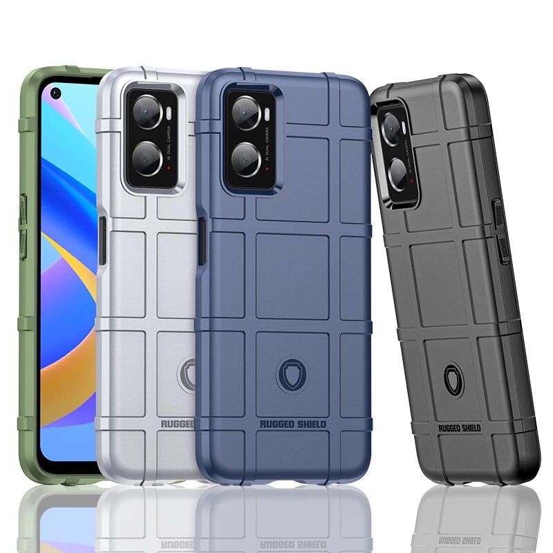 OPPO A96 COVER RUGGED SHIELD MILITARY PREMIUM CASE SILICONE SOFT CASE