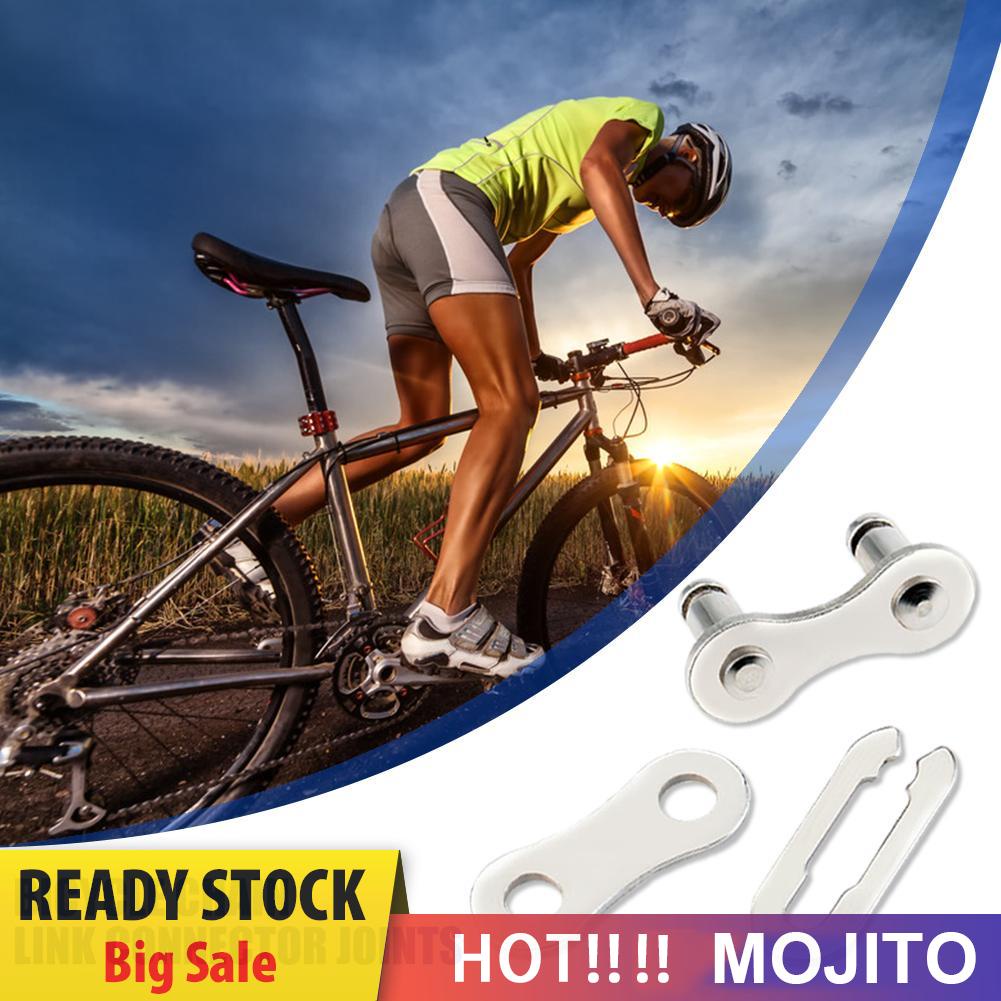 2pcs Konektor Rantai Sepeda Magic Button Buckles (Single Speed) Warna Silver