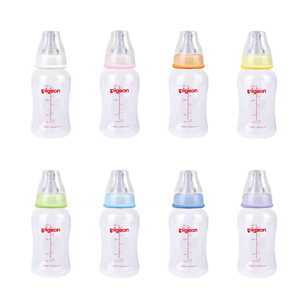 Pigeon Botol Susu Flexible Peristaltic Premium Crystal Clear PP Streamline Bottle 150ml