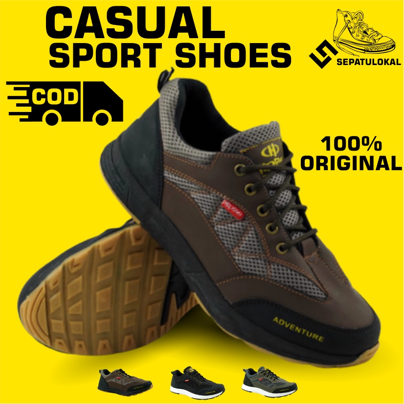 Sepatu Pria Outdoor Casual Kets Spatu Adventure Sport Running Cats Sneakers Kasual Original Pria