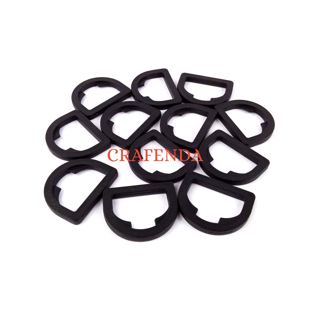 Ring D Tas 2.5 cm Plastik PP Hitam