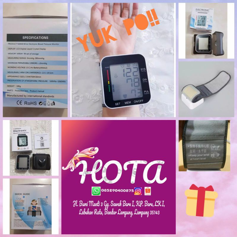 Tensi Digital pergelangan tangan