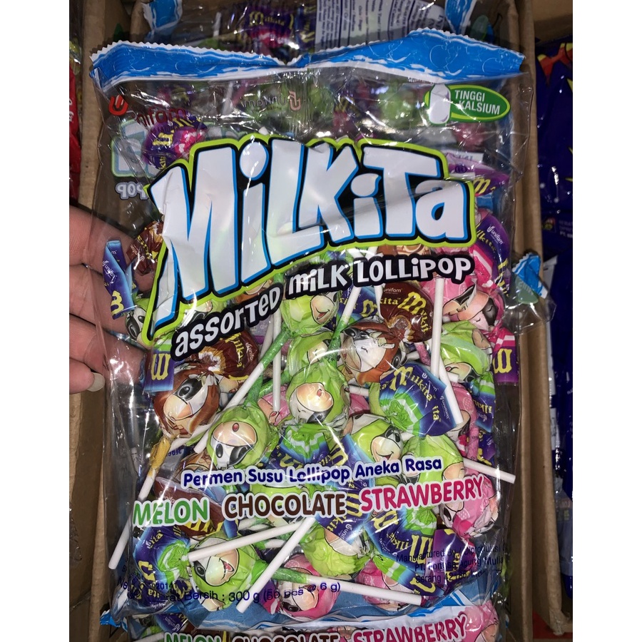 

Permen lolipop milkita isi 30 pcs aneka rasa