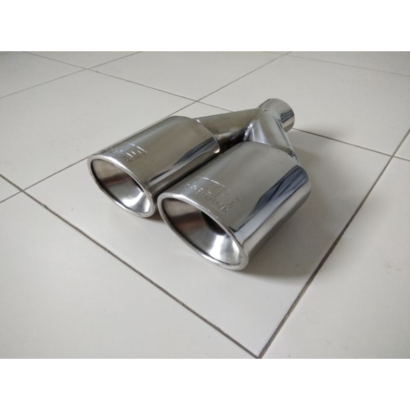 Knalpot racing mobil Hks cabang oval polos