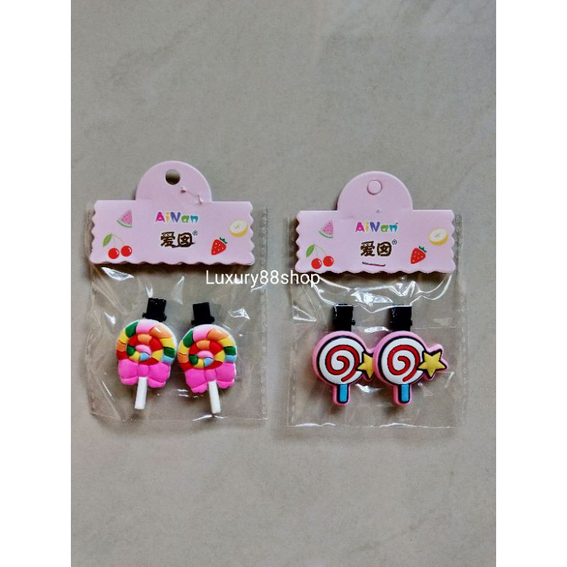 Jepit Rambut Anak / Jepit Rambut Import Motif Lucu