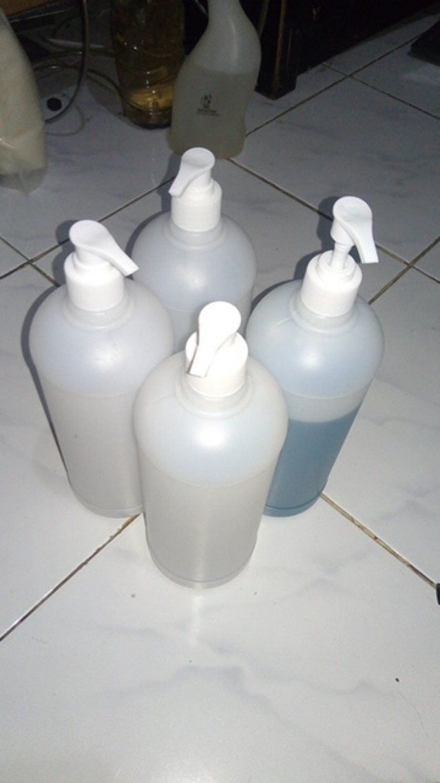 Botol 1 Liter Hdpe Pump Lotion Tebal Serbaguna Sanitizer