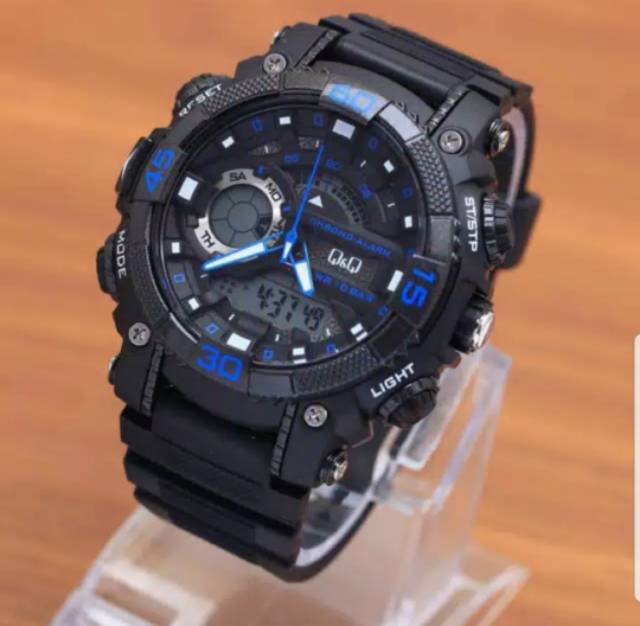 Jam Tangan Digital Pria Q&amp;Q QnQ QQ GW87 gw87 gw 87j GW87J Original Water Resist