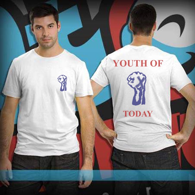 Kaos Youth Of Today Tshirt Casual Unisex T-SHIRT Bahan Katun